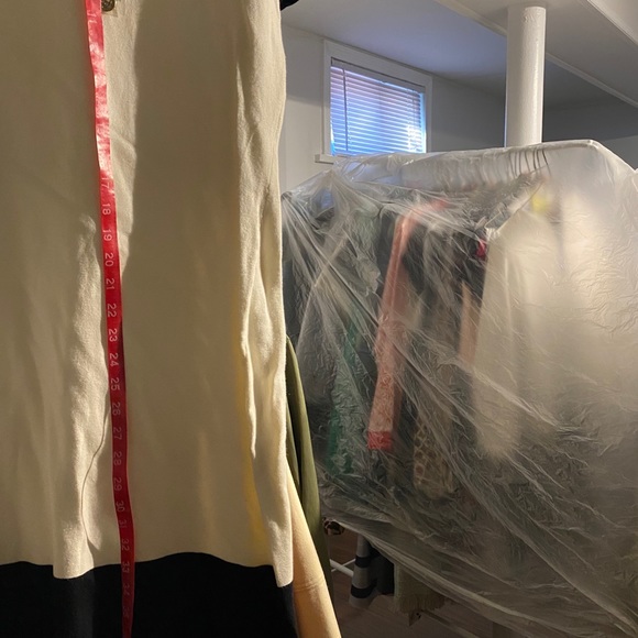 Cream and black knit sweater dress - Picture 8 of 9